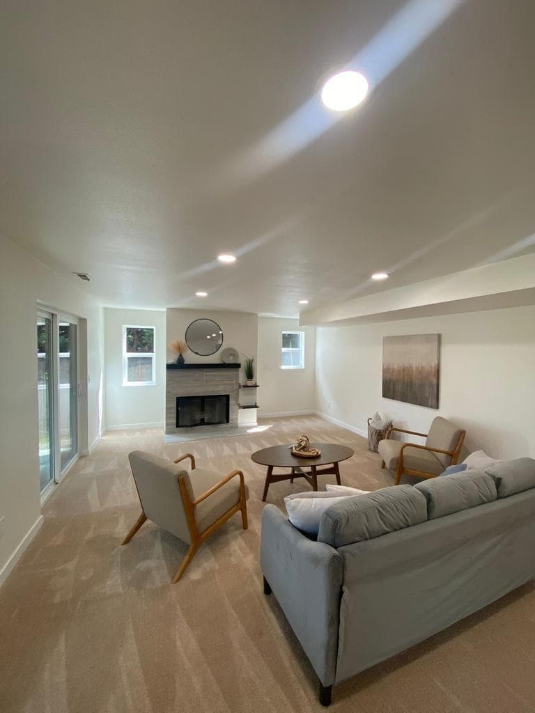 Living Room with Fireplace