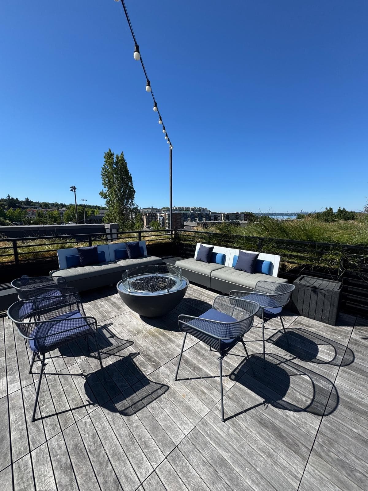 Rooftop Deck with Fire Pit